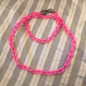 Tarina T Pink Chain necklace